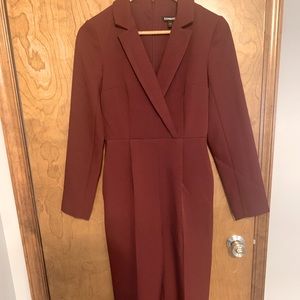 NWT Express Maroon Professional Jumpsuit